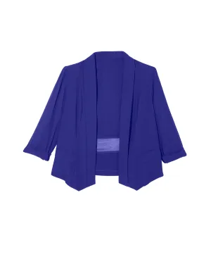 Adelaide Sheer Sleeve Blazer | Royal Blue