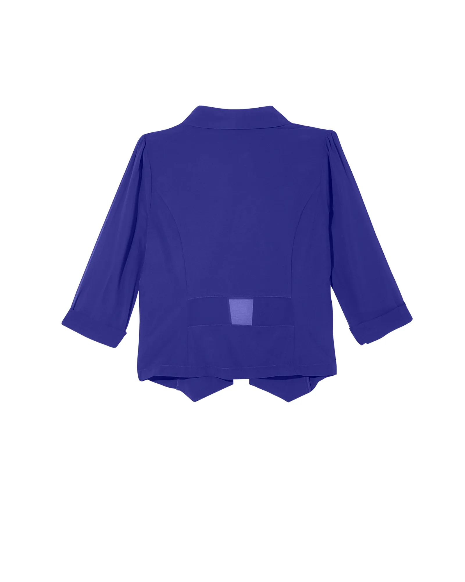 Adelaide Sheer Sleeve Blazer | Royal Blue