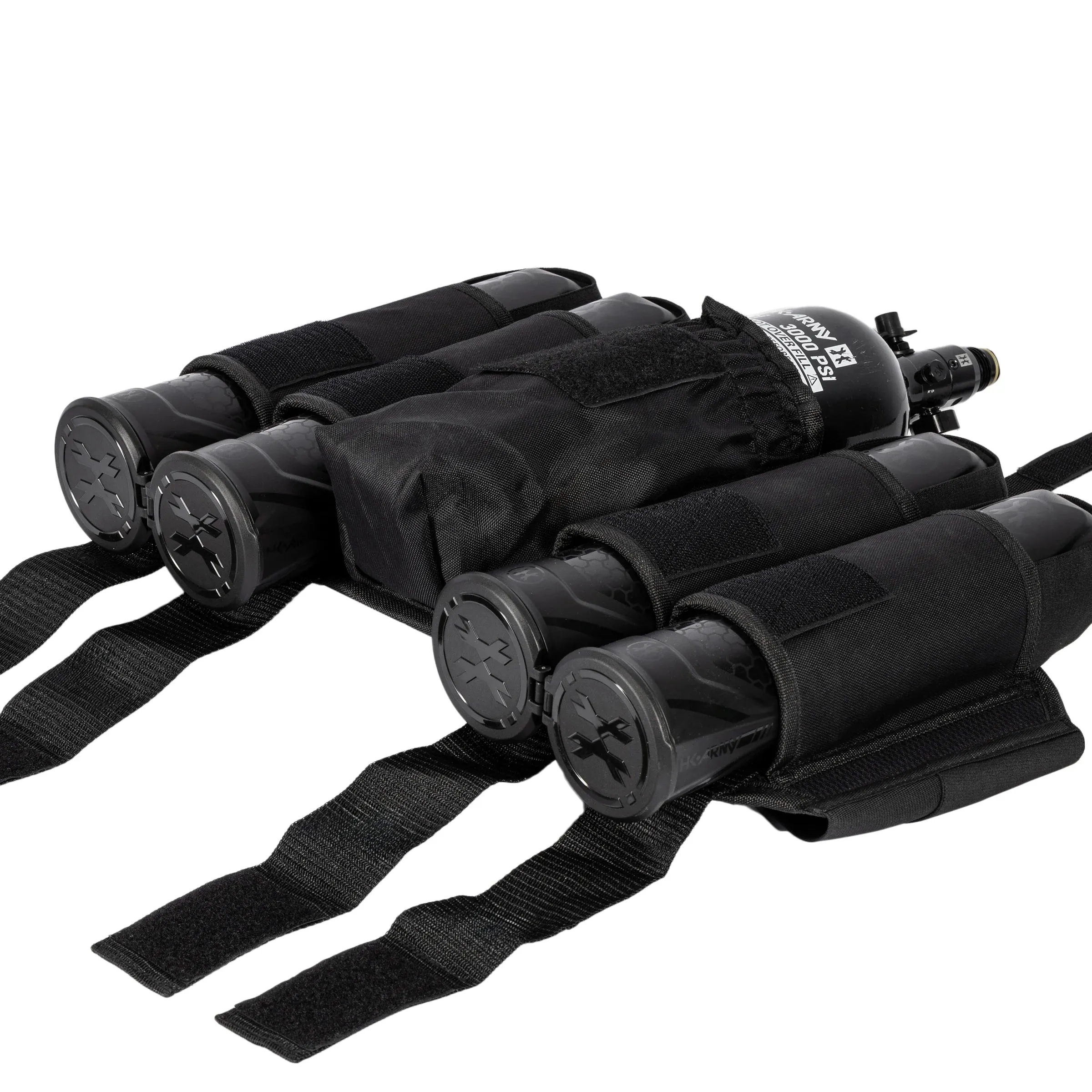 BSX 4 1 Pod Paintball Harness - Black