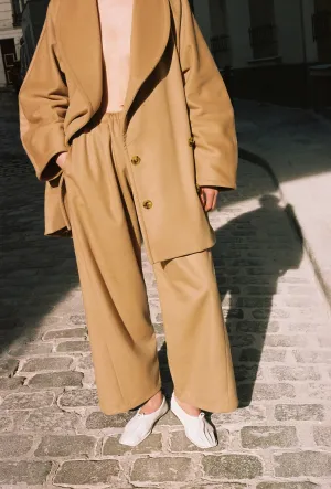 Camel Cashmere Wool Judo Pants