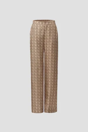 Chauffeur Silk Trouser Scarf Print
