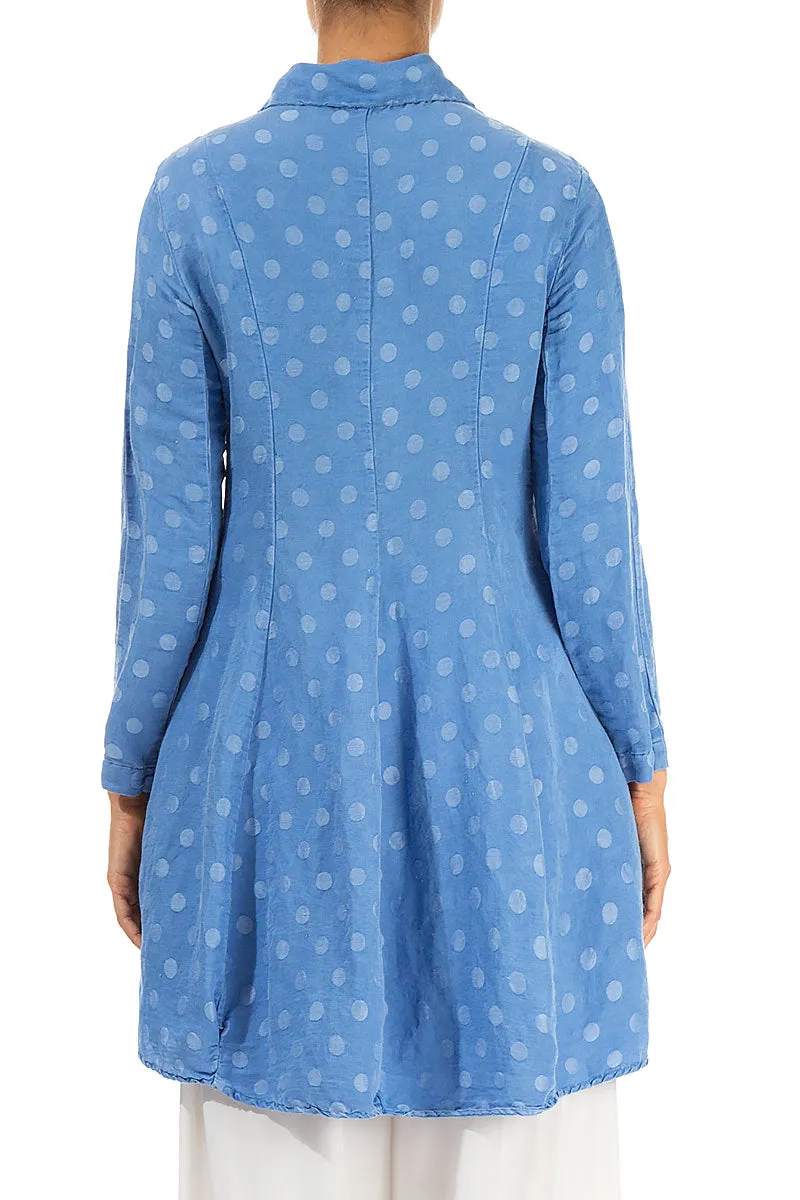 Cornflower Balloon Silk Linen Jacket