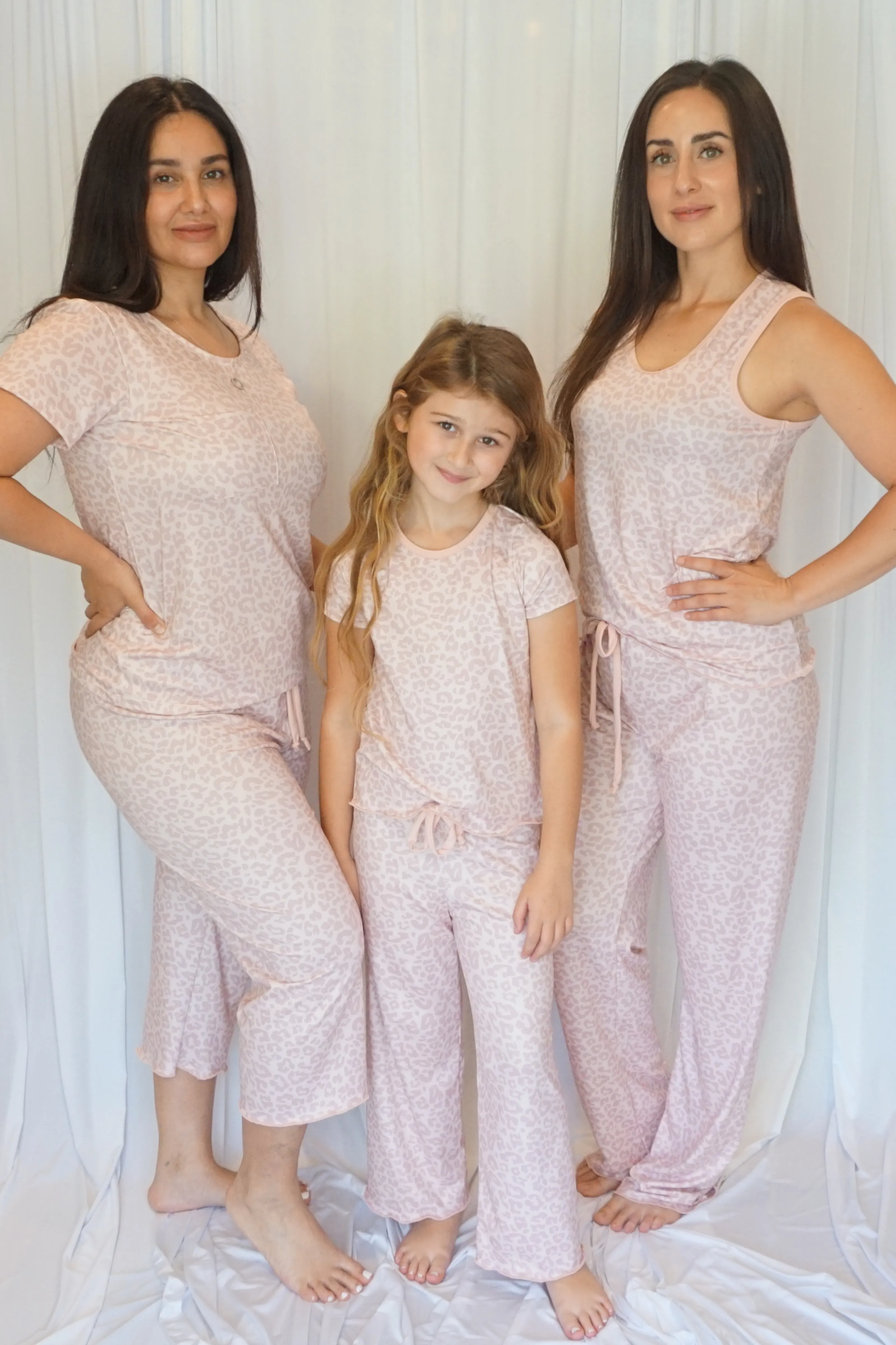 Cozy Pink Leopard Pajama Pants Set