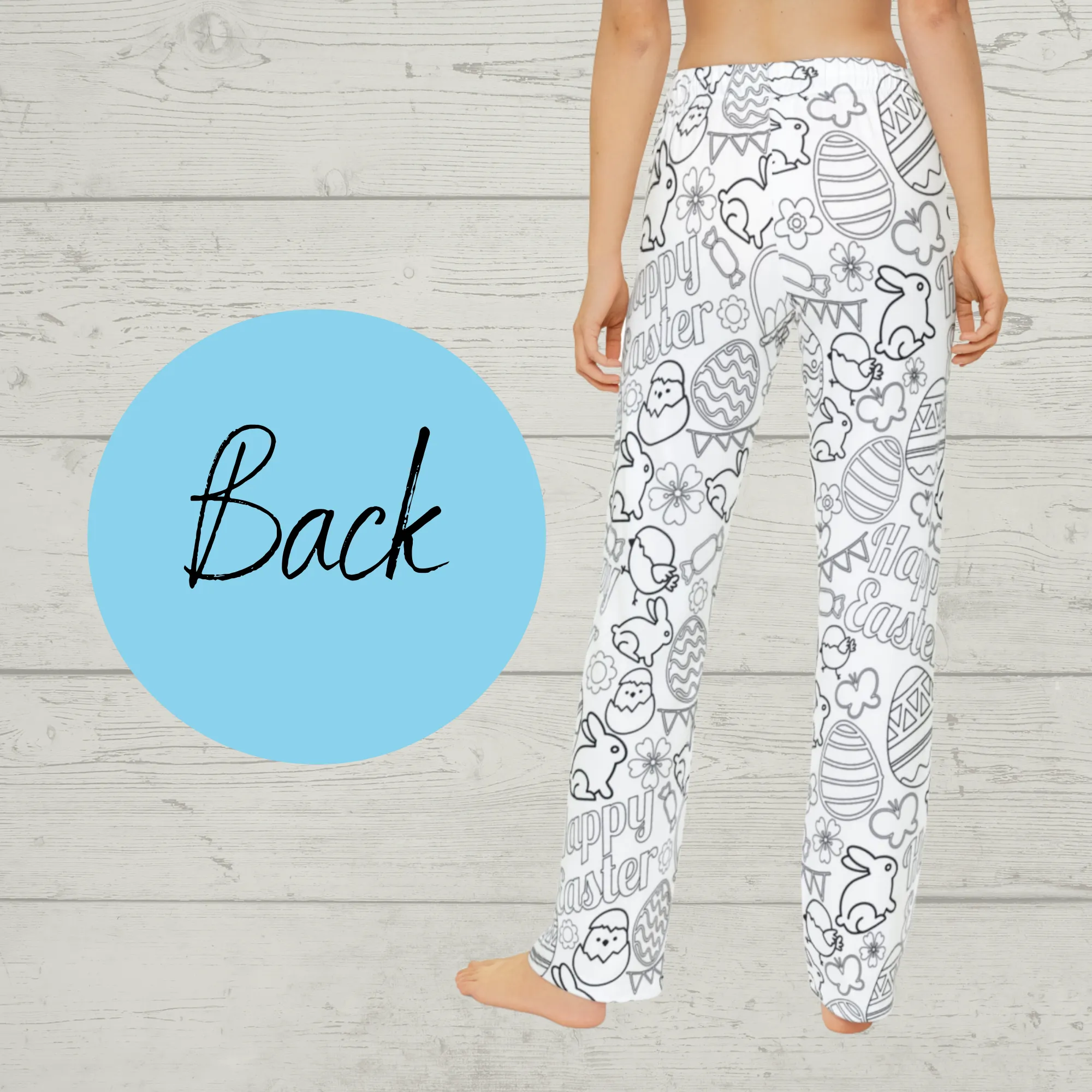 Easter Coloring Pajama Pants