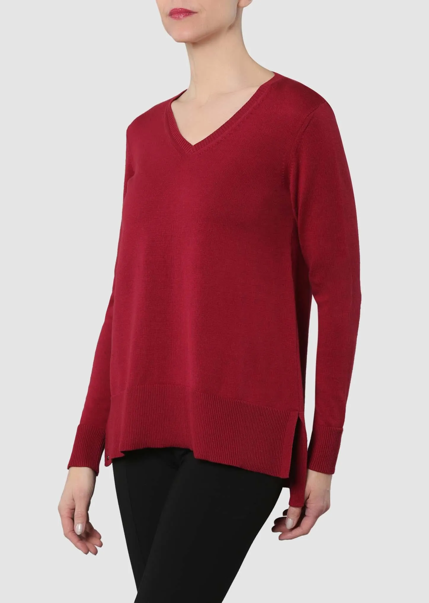 Ellie Knit V-Neck Sweater Style 805190