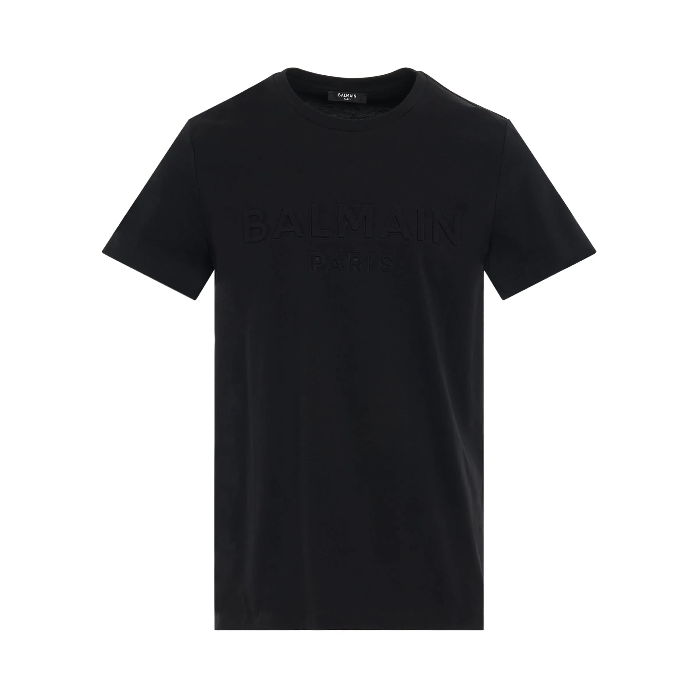 Embossed Classic Fit T-Shirt in Black
