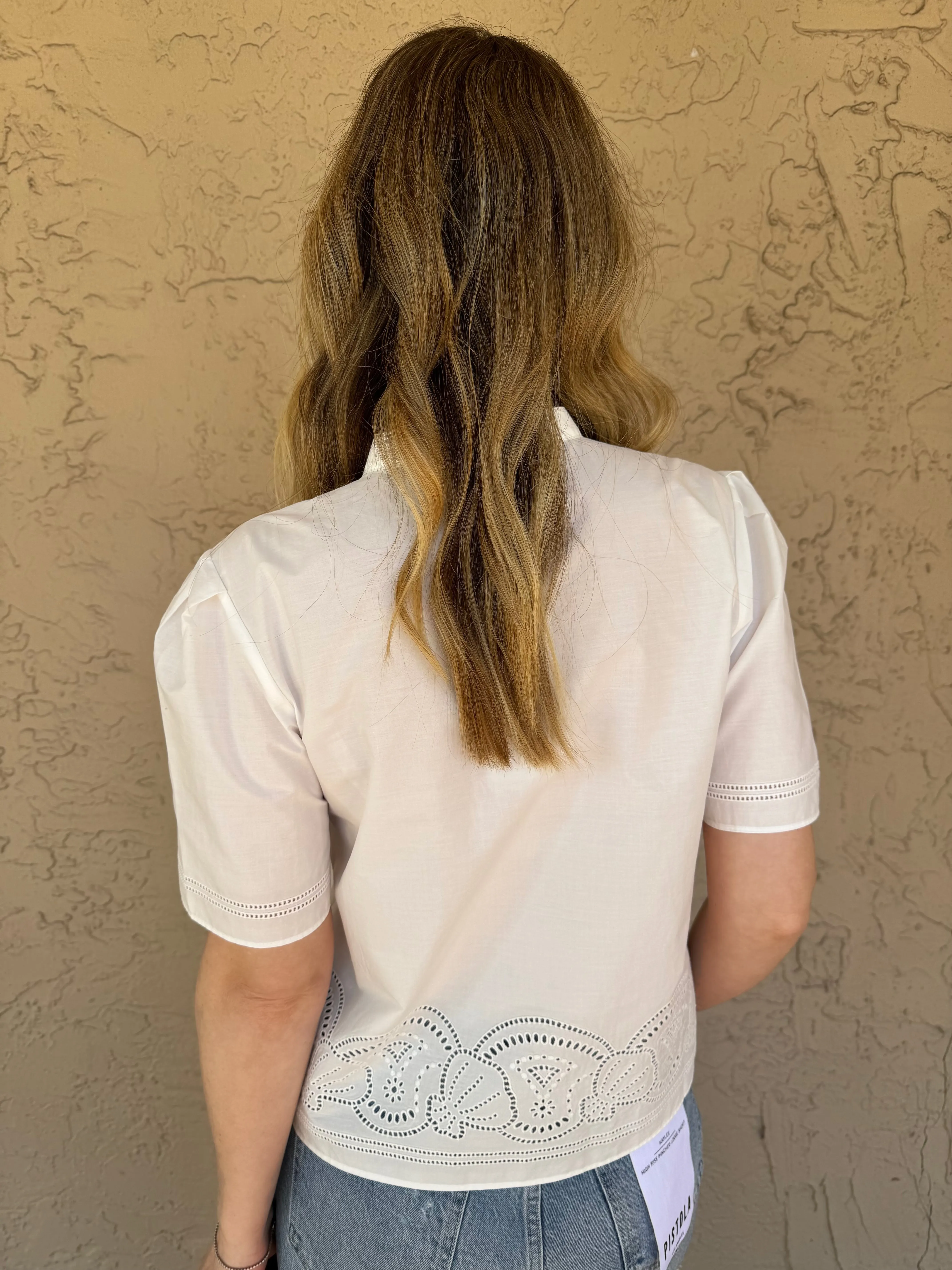 Embroidered Short Sleeve Shirt