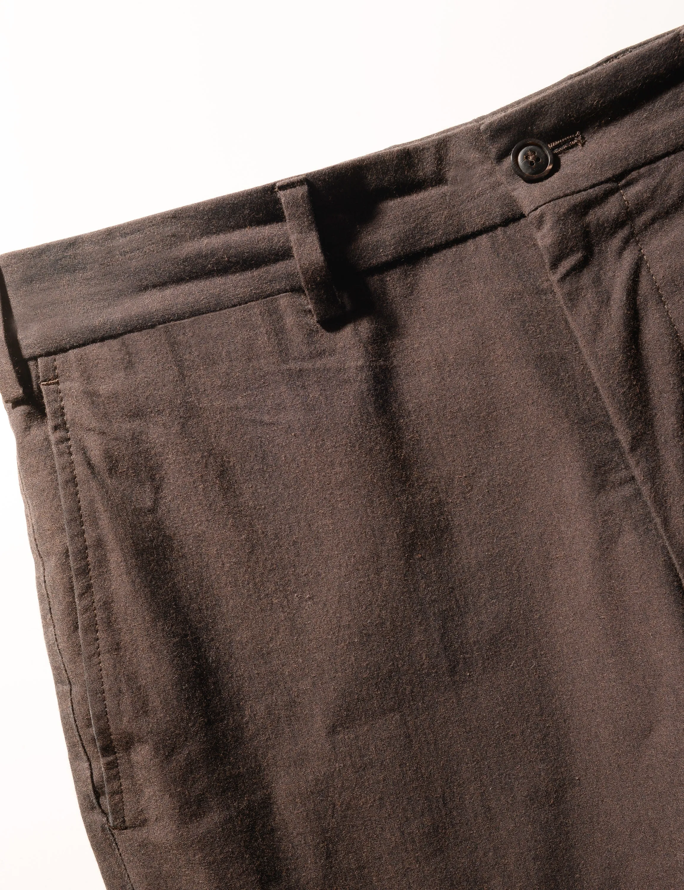 FINAL SALE: BKT36 Straight Leg Pant in Crisp Cotton Blend - Walnut