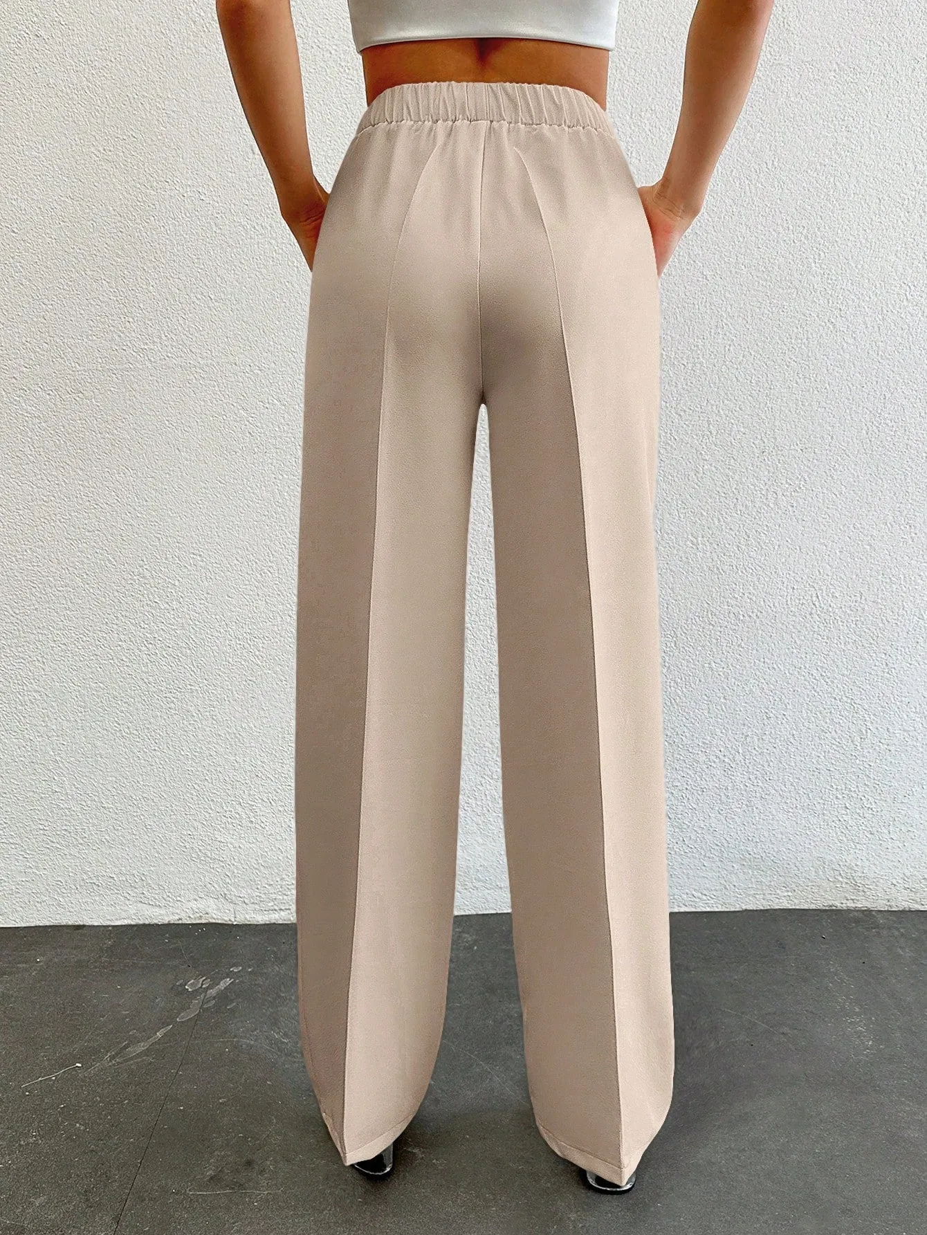 Formal Pleated Wide Leg Trouser