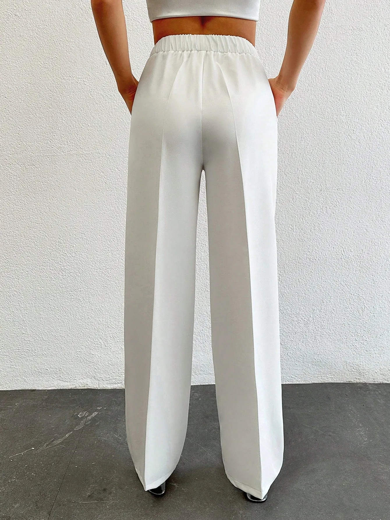 Formal Pleated Wide Leg Trouser
