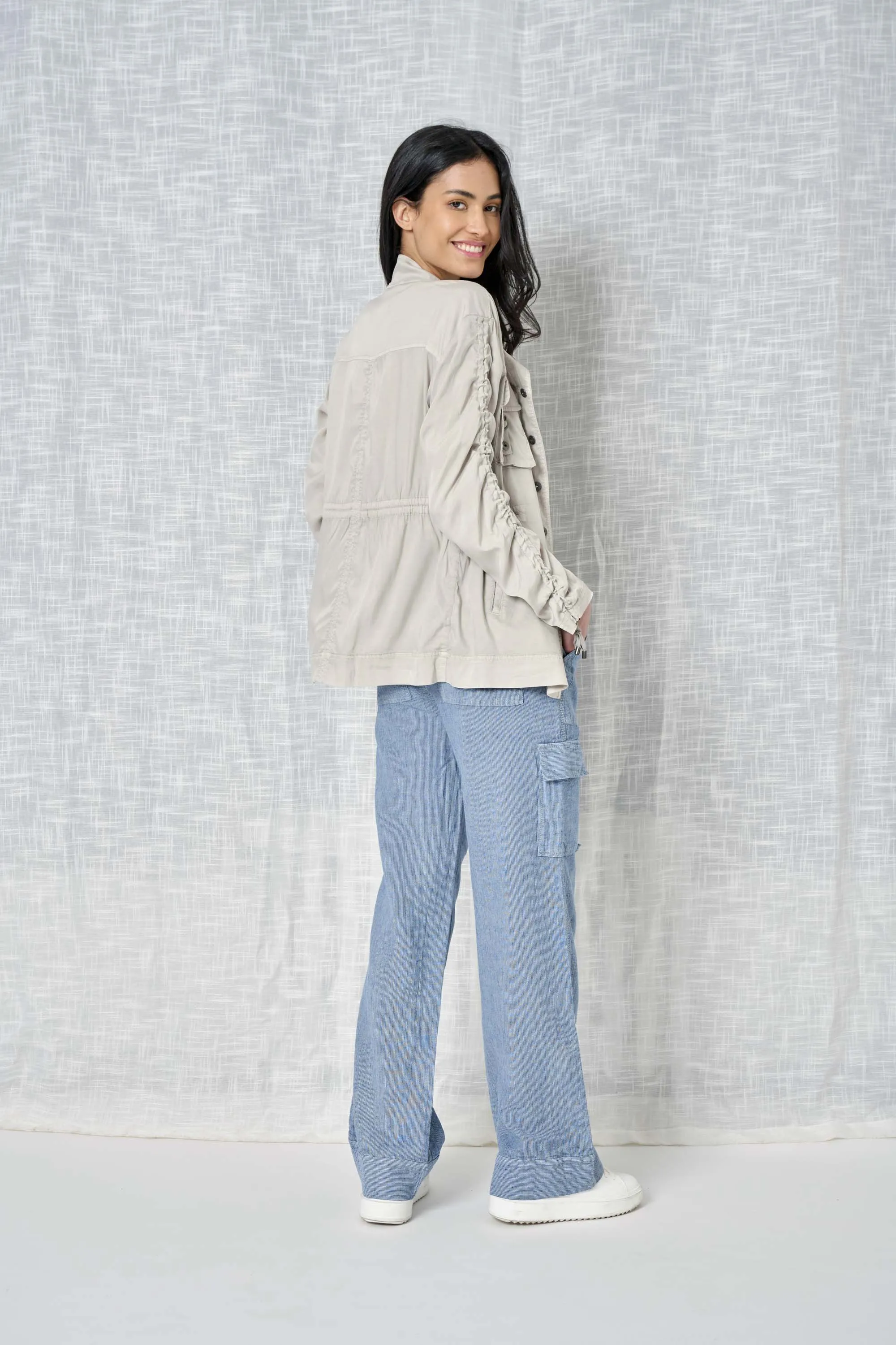 Gianna Stripe Linen Pant