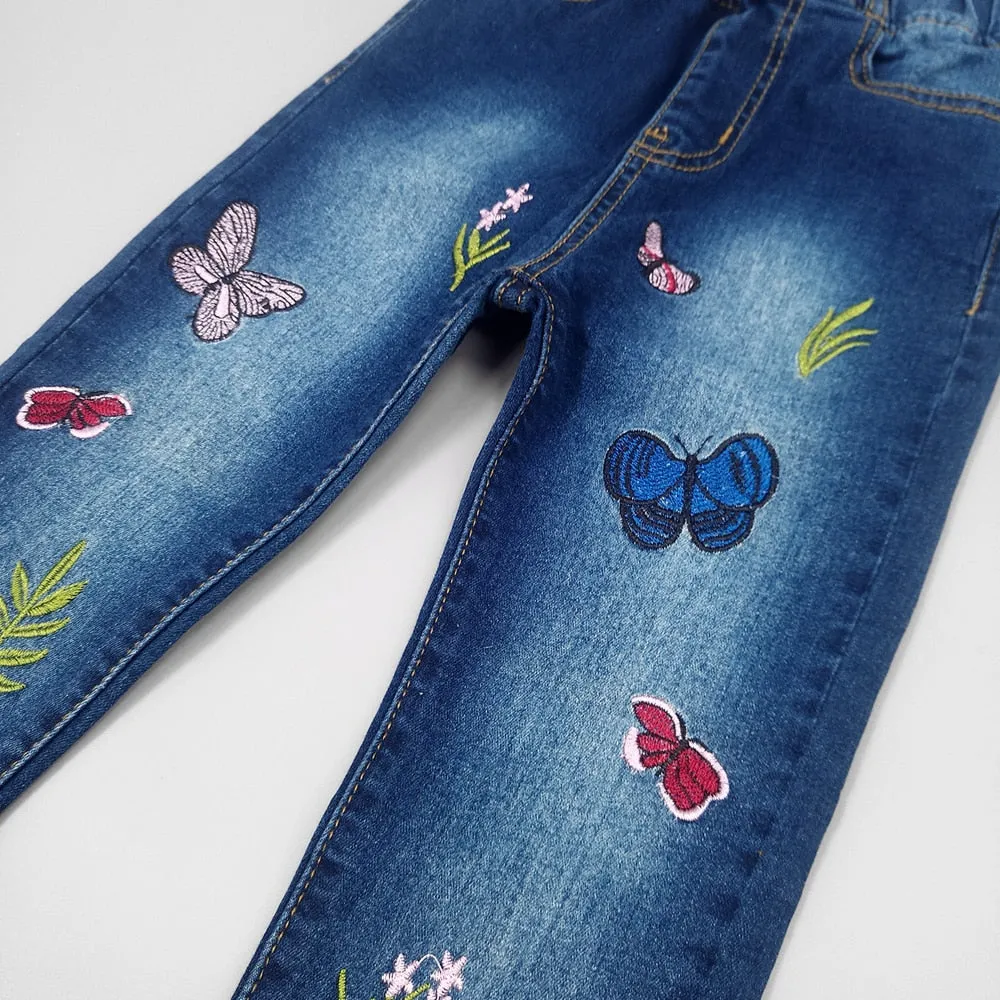 Girls Stretchy Soft Denim Jeans