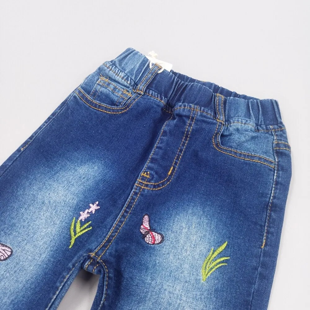 Girls Stretchy Soft Denim Jeans