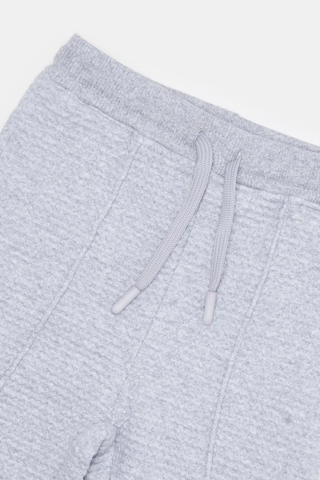 Infant Boys Grey Jacquard Active Pants