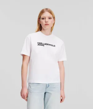 Karl Lagerfeld Logo Regular Fit T-shirt | White