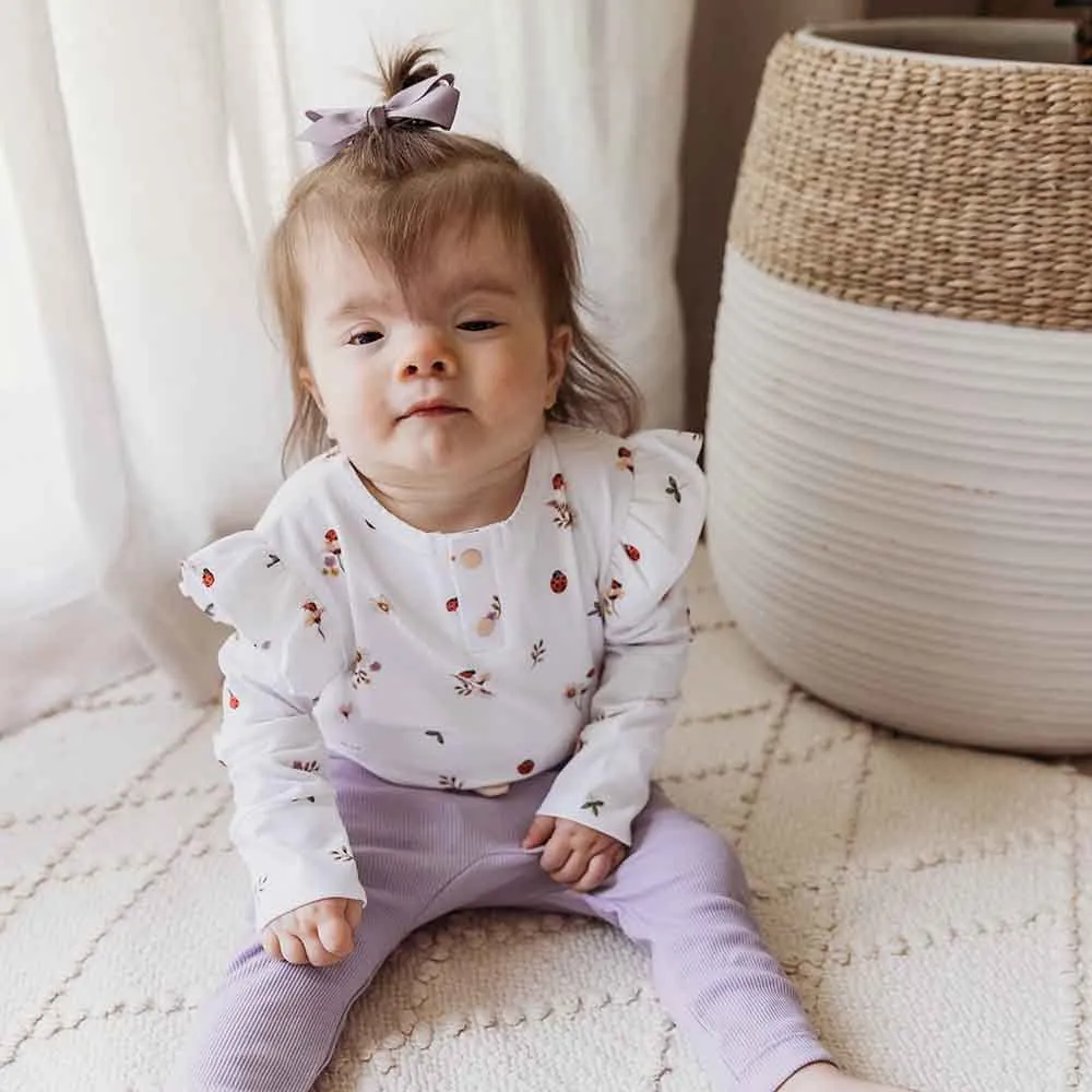 Ladybug Long Sleeve Organic Bodysuit