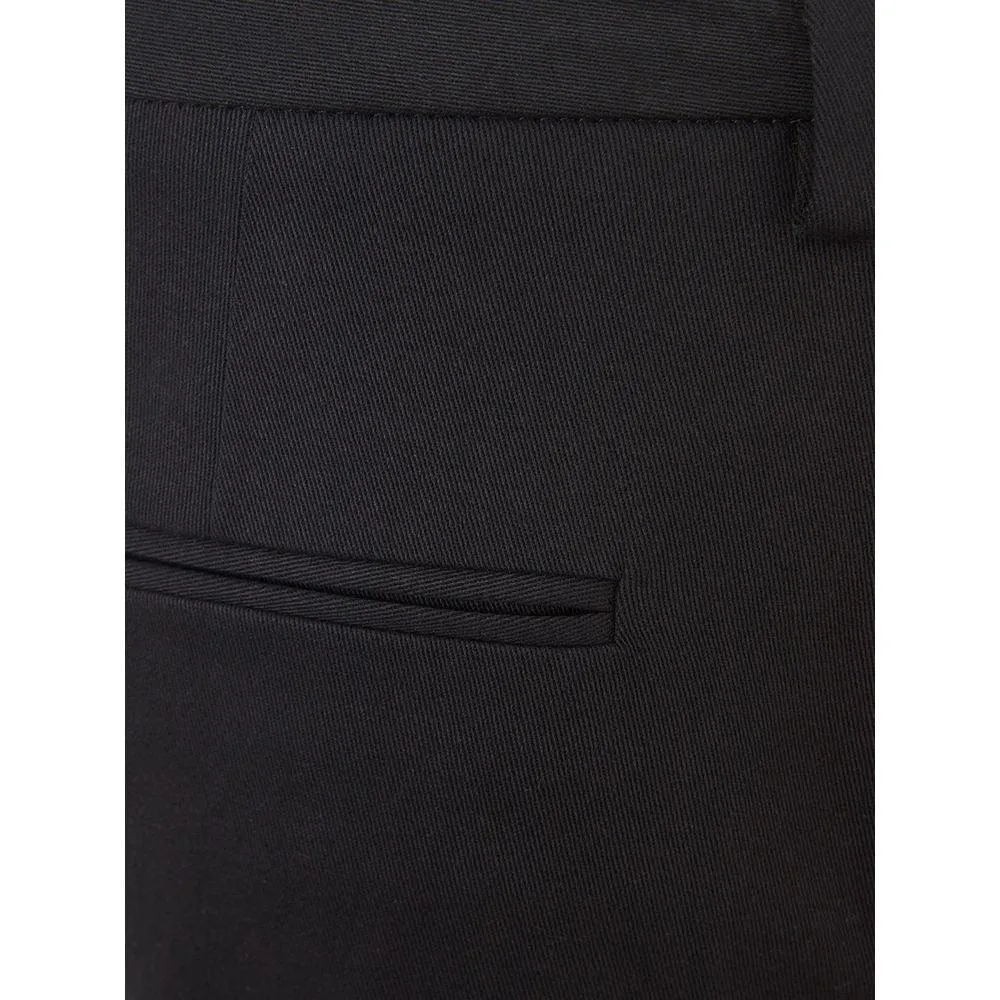 Lardini Italian Elegance Cotton Black Trousers