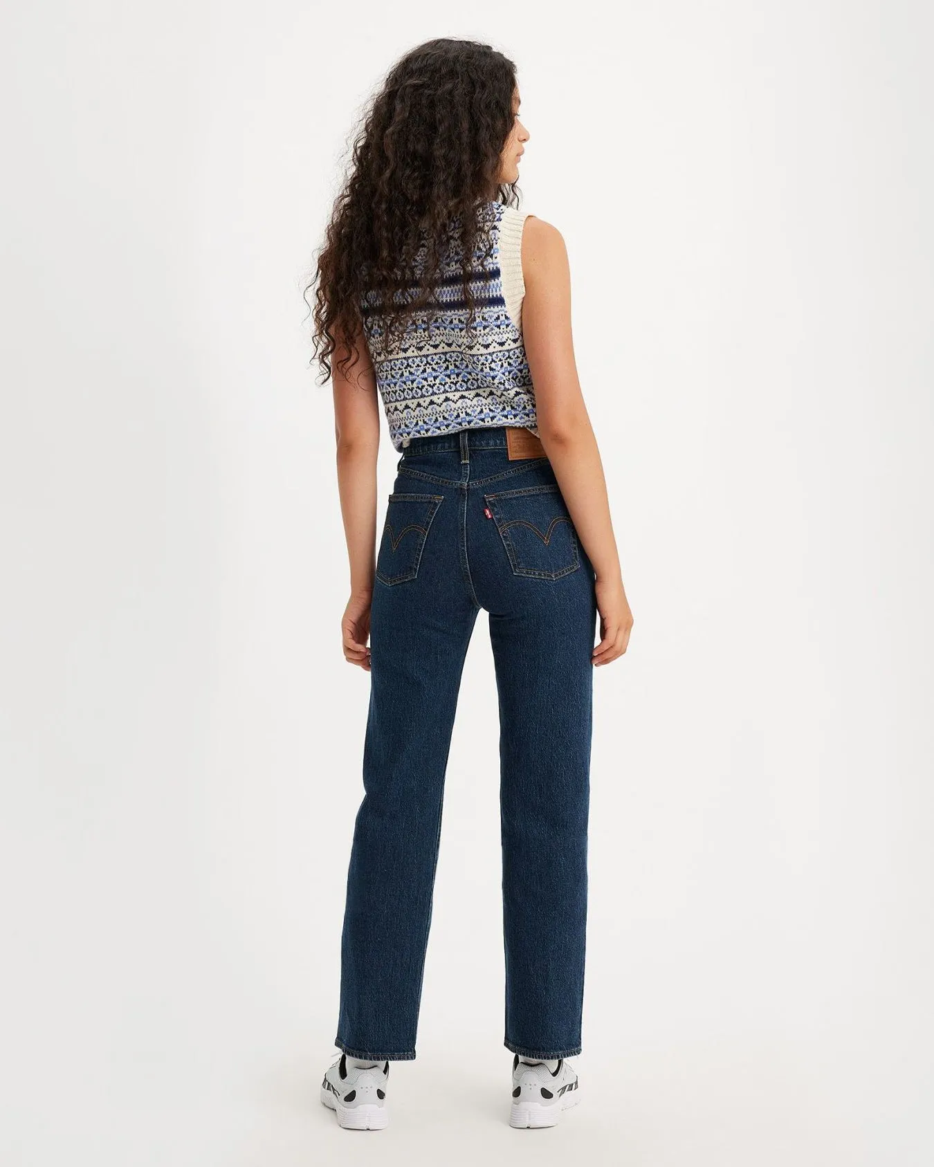Levi's® Womens Ribcage Straight Ankle Jeans - Salsa Dark Stone