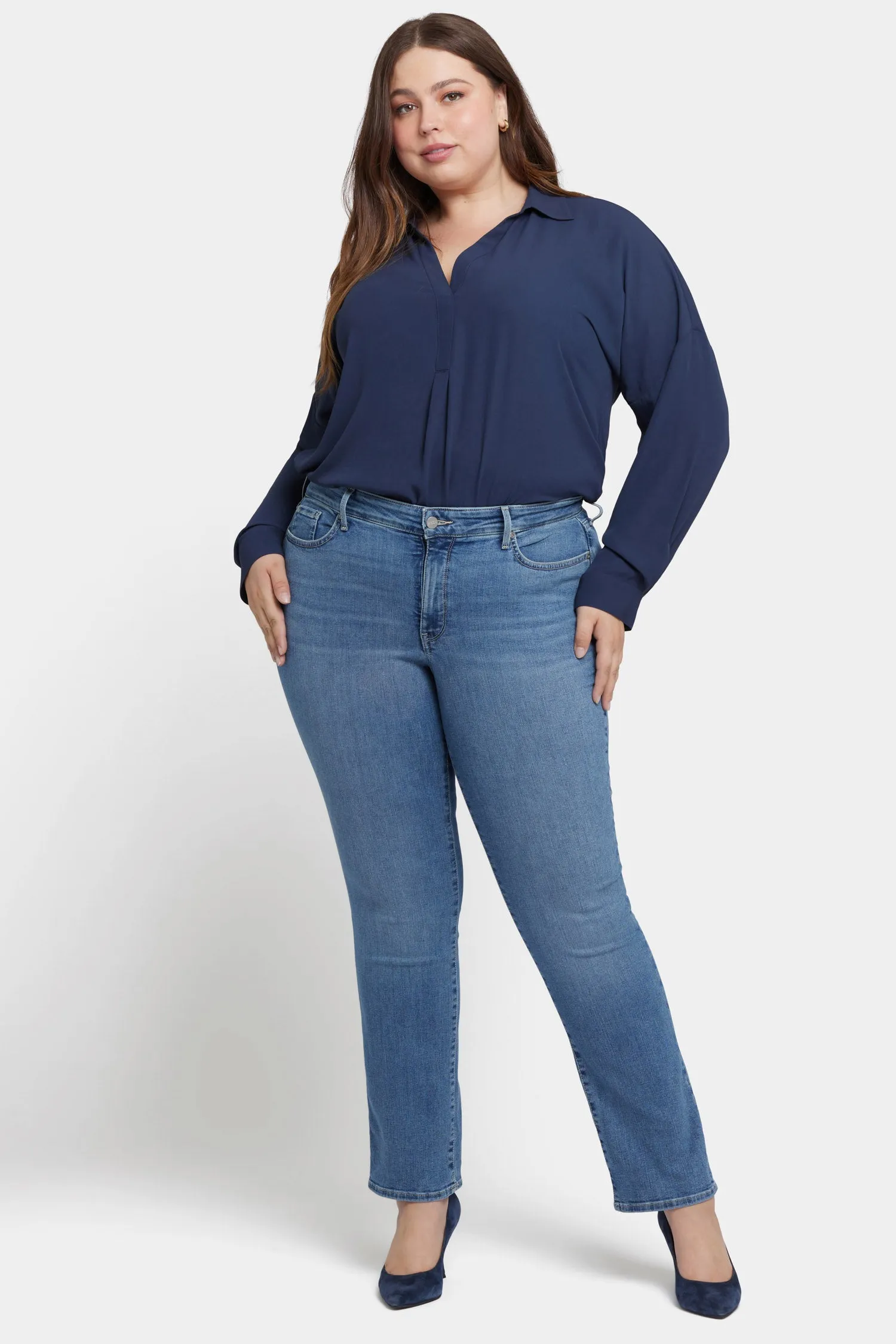 Marilyn Straight Jeans In Plus Size  - Heyburn