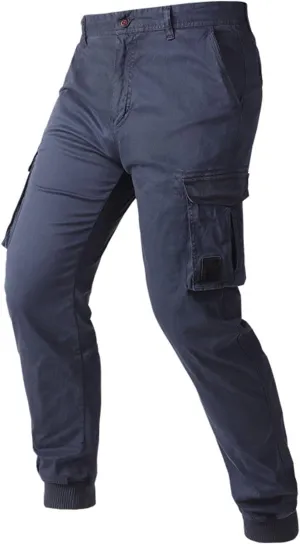 Mens Casual Cargo Pants Tactical Lightweight Sweatpants Fashion Stretch Waist Overalls Workout Slim Fit Trousers