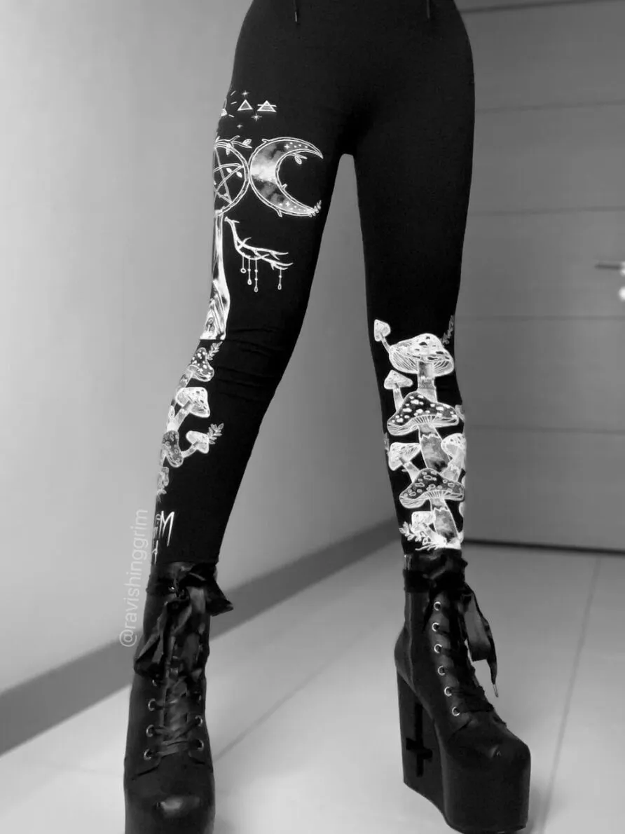 Moon goddess mushroom legging