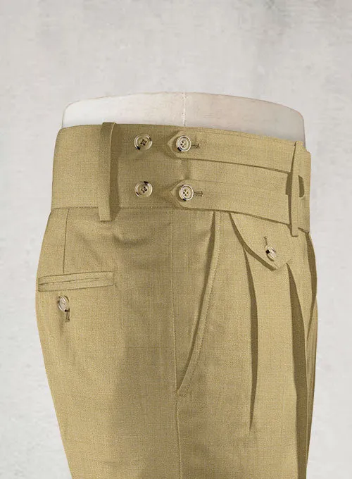 Napolean Khaki Double Gurkha Wool Trousers
