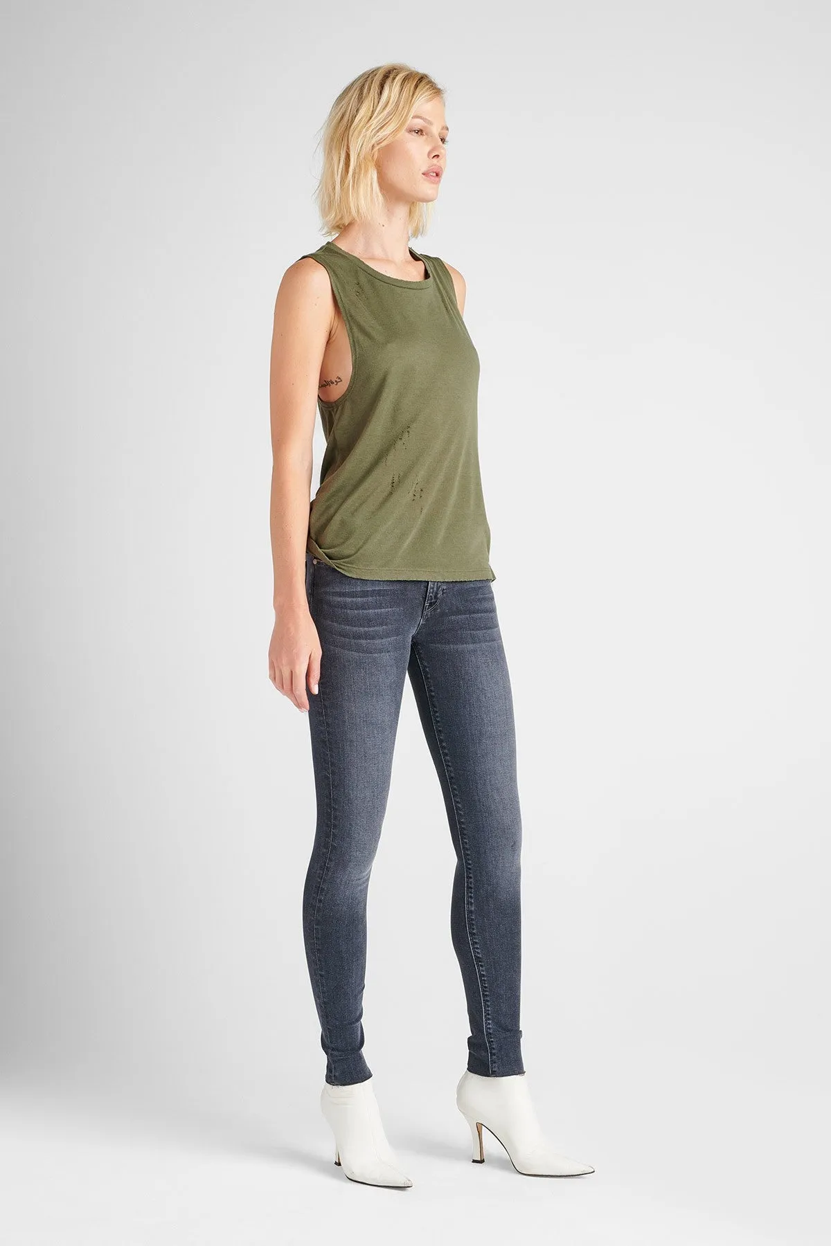 Nico Midrise Super Skinny Ankle Jean - Aviation