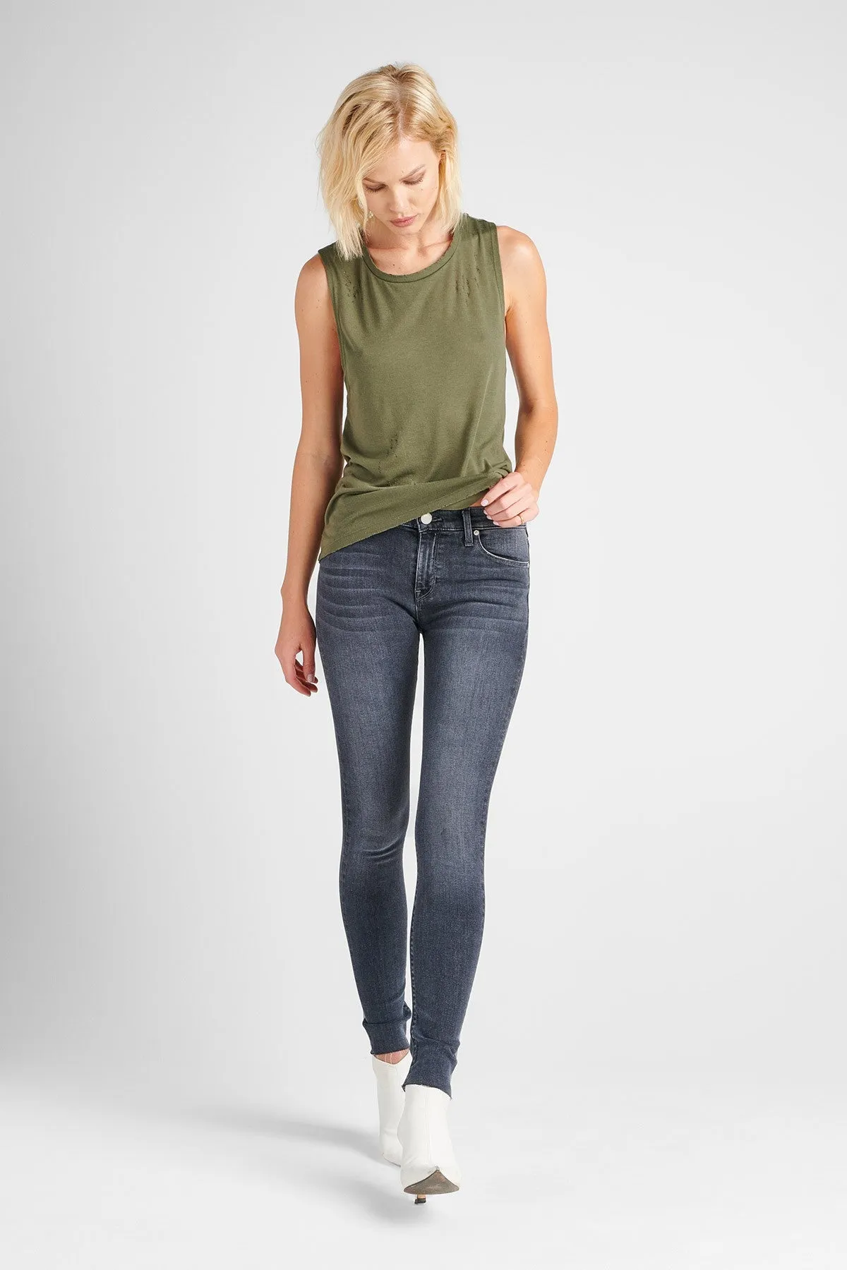 Nico Midrise Super Skinny Ankle Jean - Aviation