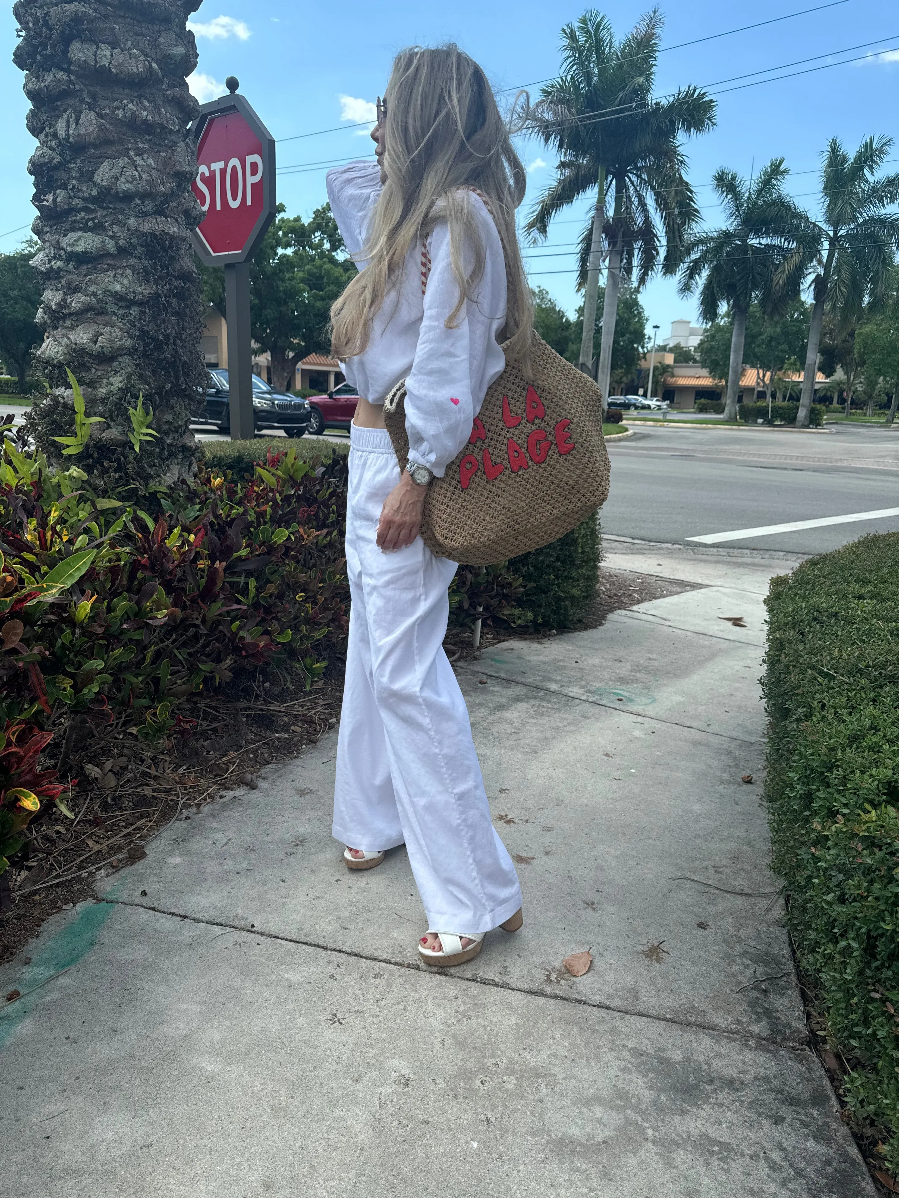 Palazzo Linen Pants