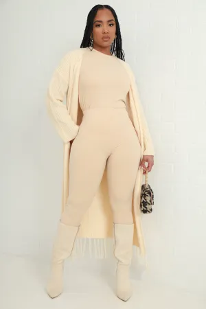 Perfect Timing Short Sleeve Pants Set - Khaki