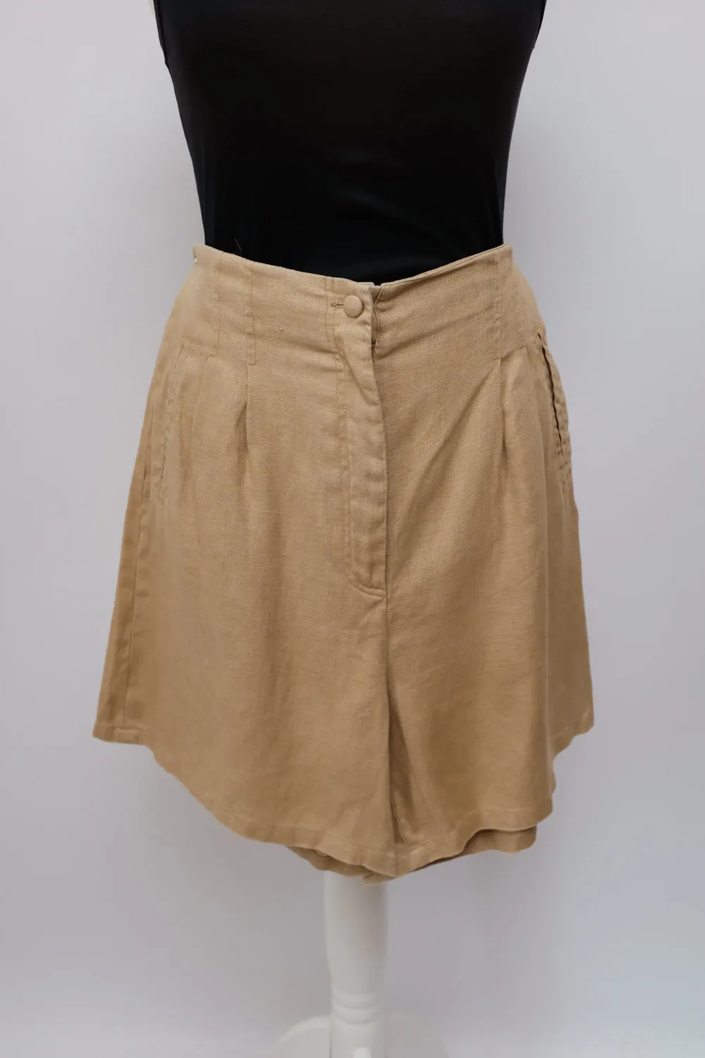 PURE LINEN SAND VINTAGE SHORTS