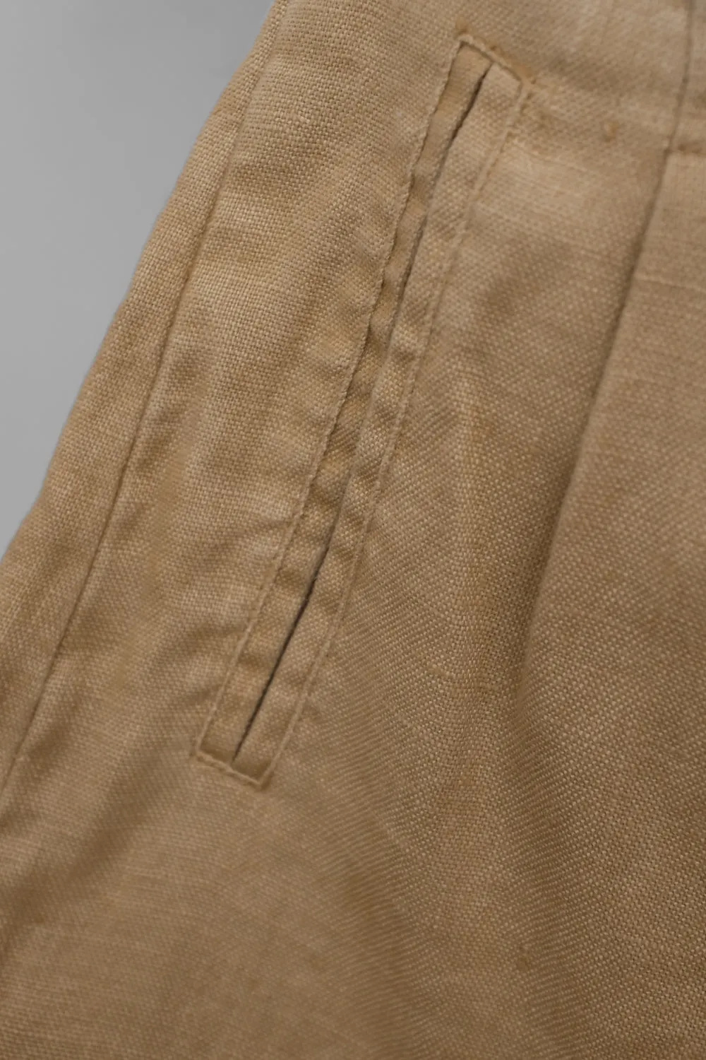 PURE LINEN SAND VINTAGE SHORTS