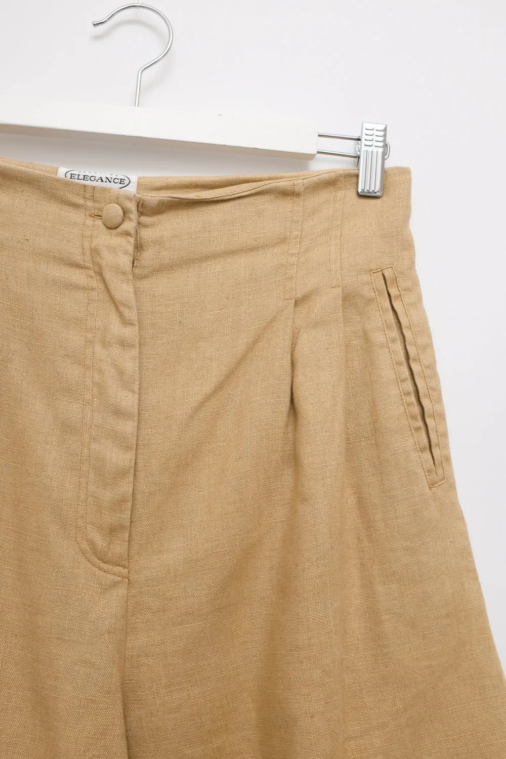 PURE LINEN SAND VINTAGE SHORTS