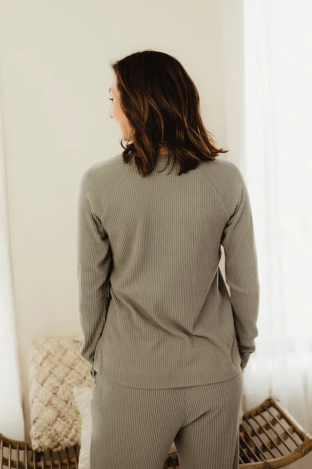 Ribbed Lounge Raglan