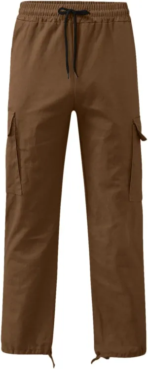 sdbrld Cargo Pants For Men Mens Trendy Relaxed Fit Beach Pants Streetwear Baggy Trousers Cargo Pants with Zipper Pockets
