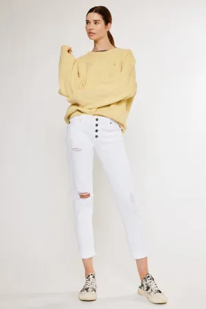 Simona Mid Rise Girlfriend Fit Jeans