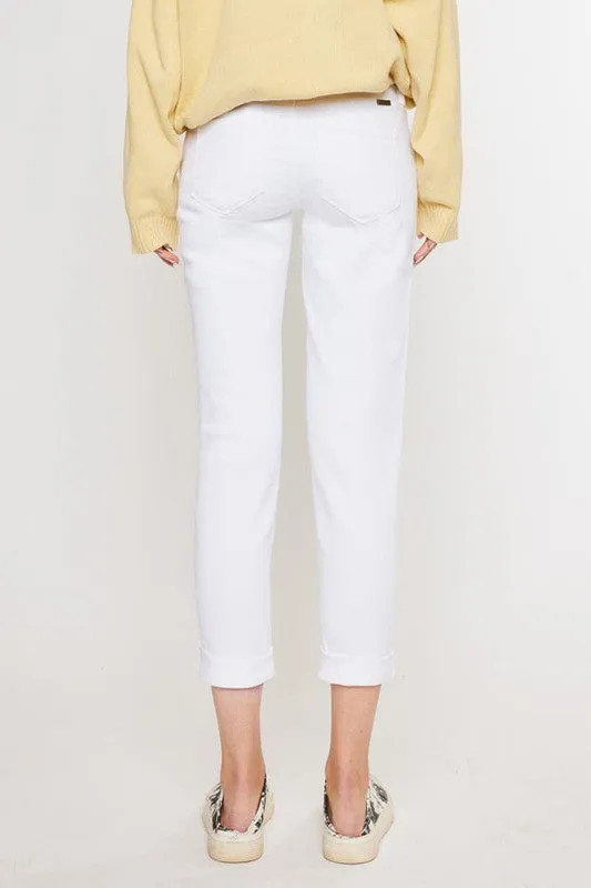 Simona Mid Rise Girlfriend Fit Jeans