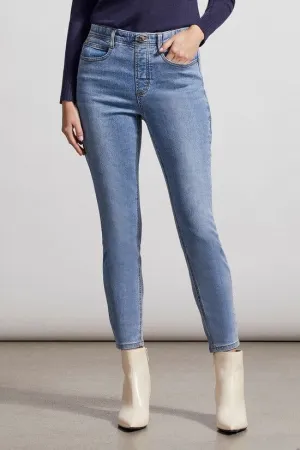 Tribal Audrey Icon Fit Pull On Jean in Light Vintage