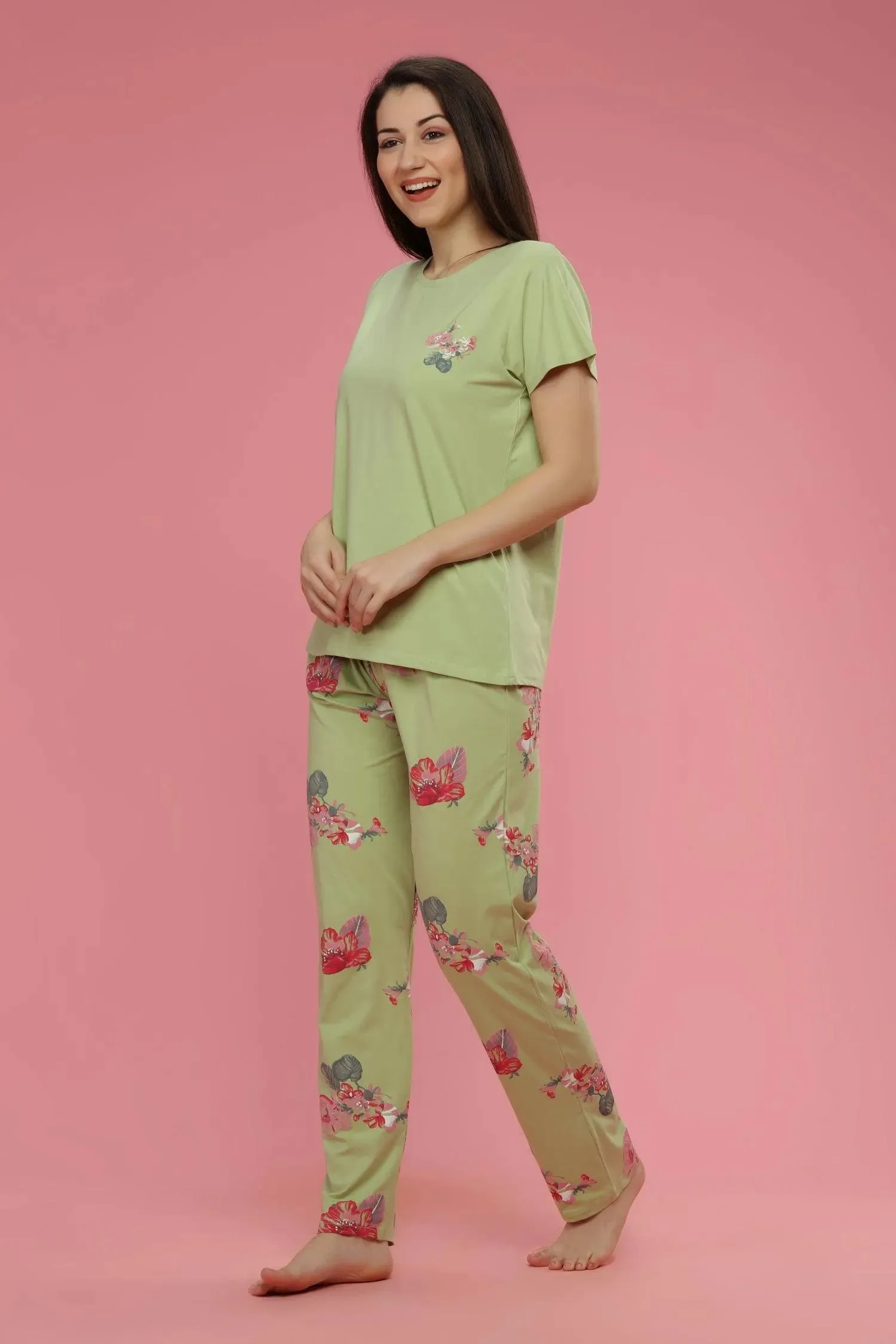 Velure Adorable Floral Print Night Suit