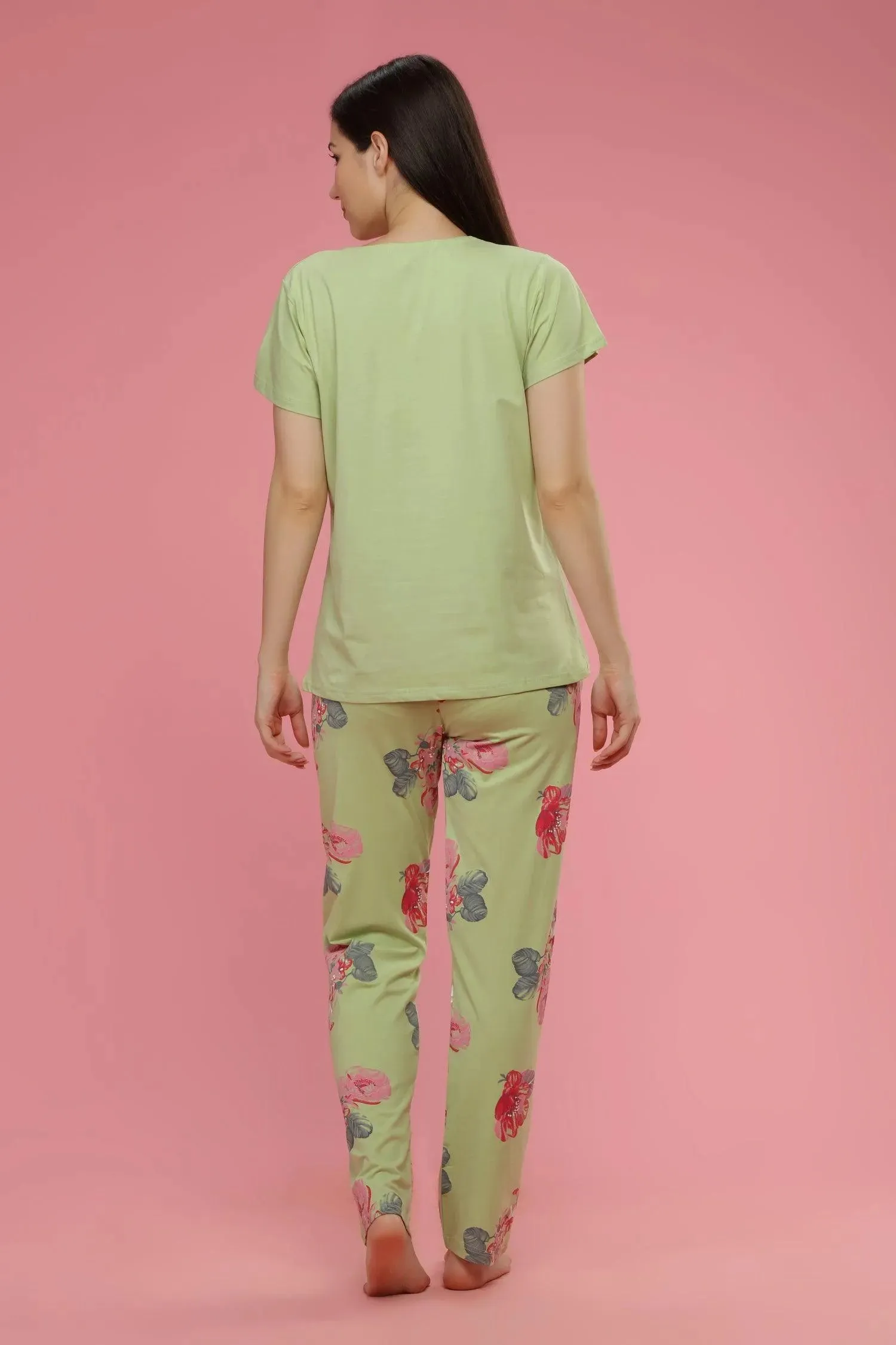 Velure Adorable Floral Print Night Suit