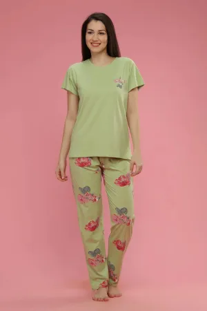 Velure Adorable Floral Print Night Suit