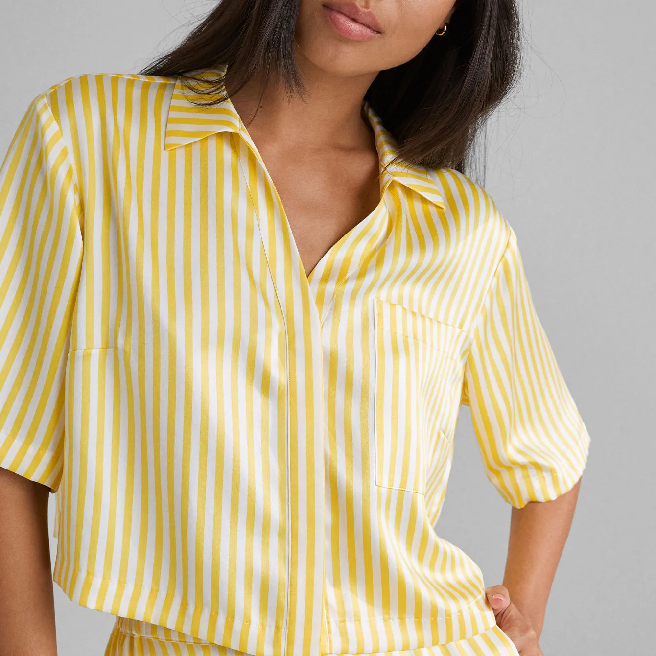 Washable Silk High Rise Pant Set