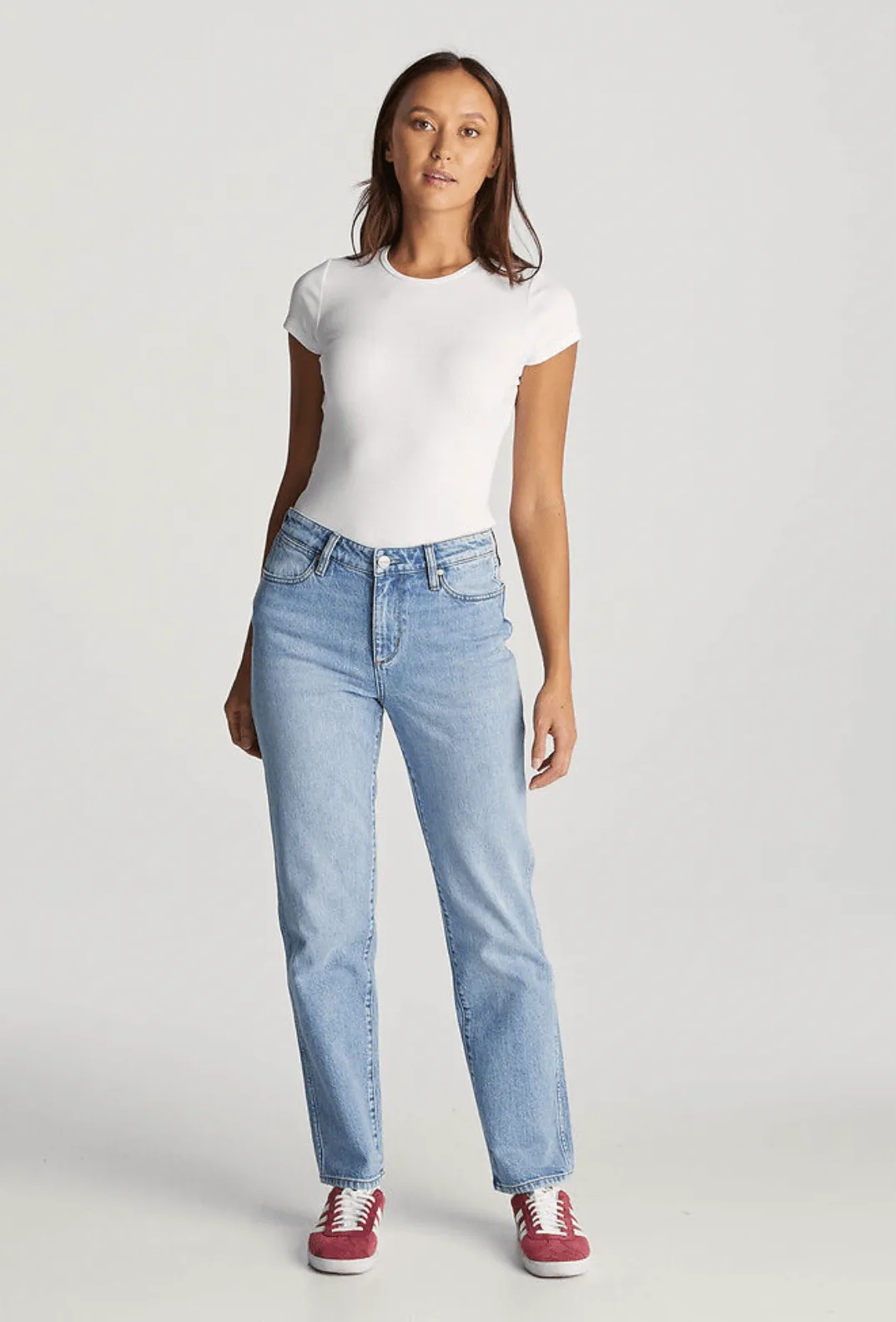 WRANGLER MID TORI STRAIGHT JEAN - DIAMOND SKIES