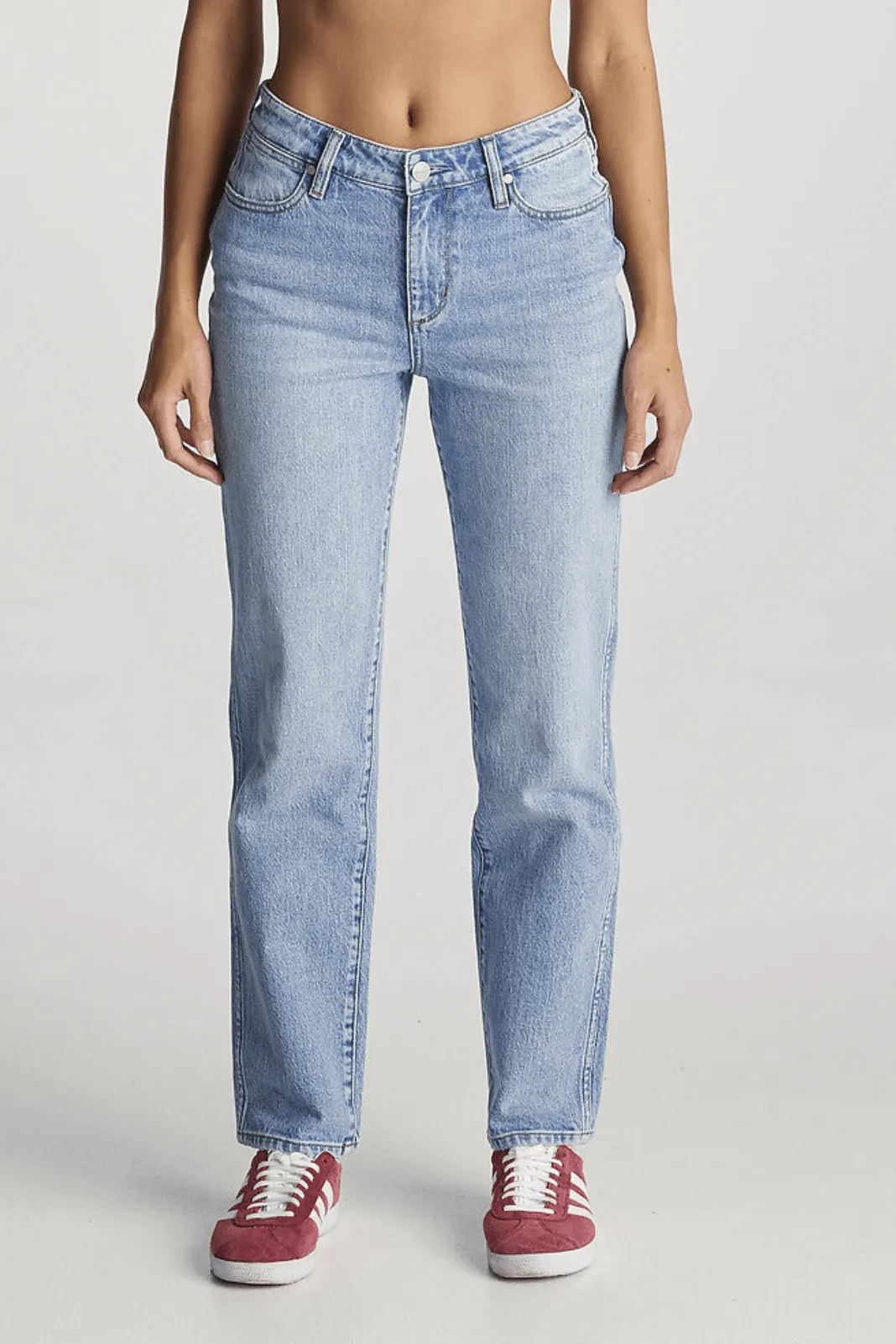 WRANGLER MID TORI STRAIGHT JEAN - DIAMOND SKIES